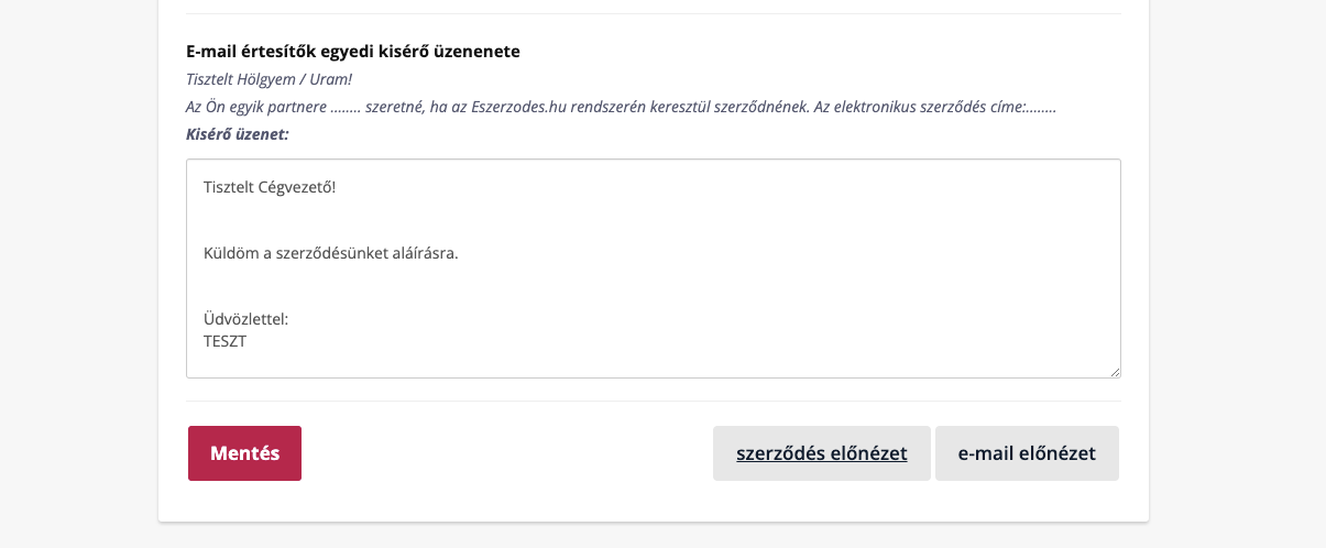 Personalizar o aspeto do contrato